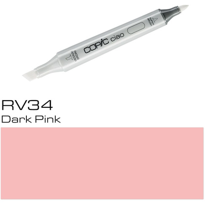 Маркер перманентный "Copic ciao", RV-34 темный розовый