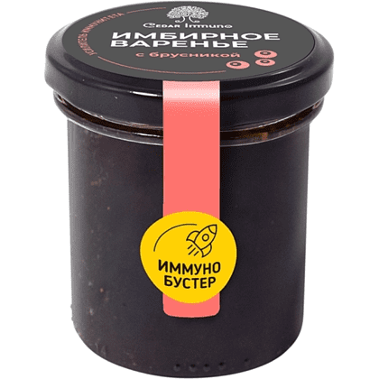 Варенье "Immuno Booster", имбирное с брусникой, 70 г