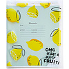 Обложка для тетрадей "Fruits", А5, белый, желтый - 3