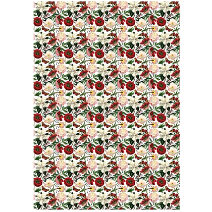 Бумага декоративная в рулоне "Flora. Пионы", 1 x 0,7 м - 3