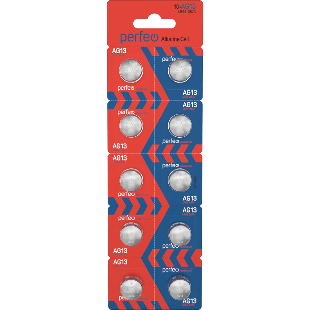 Батарейки алкалиновые Perfeo 10BP "LR44/357/AG13" 