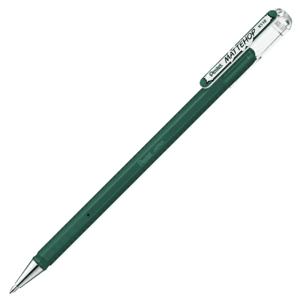 Ручка гелевая "Mattehop", 1 мм, темно-зеленый