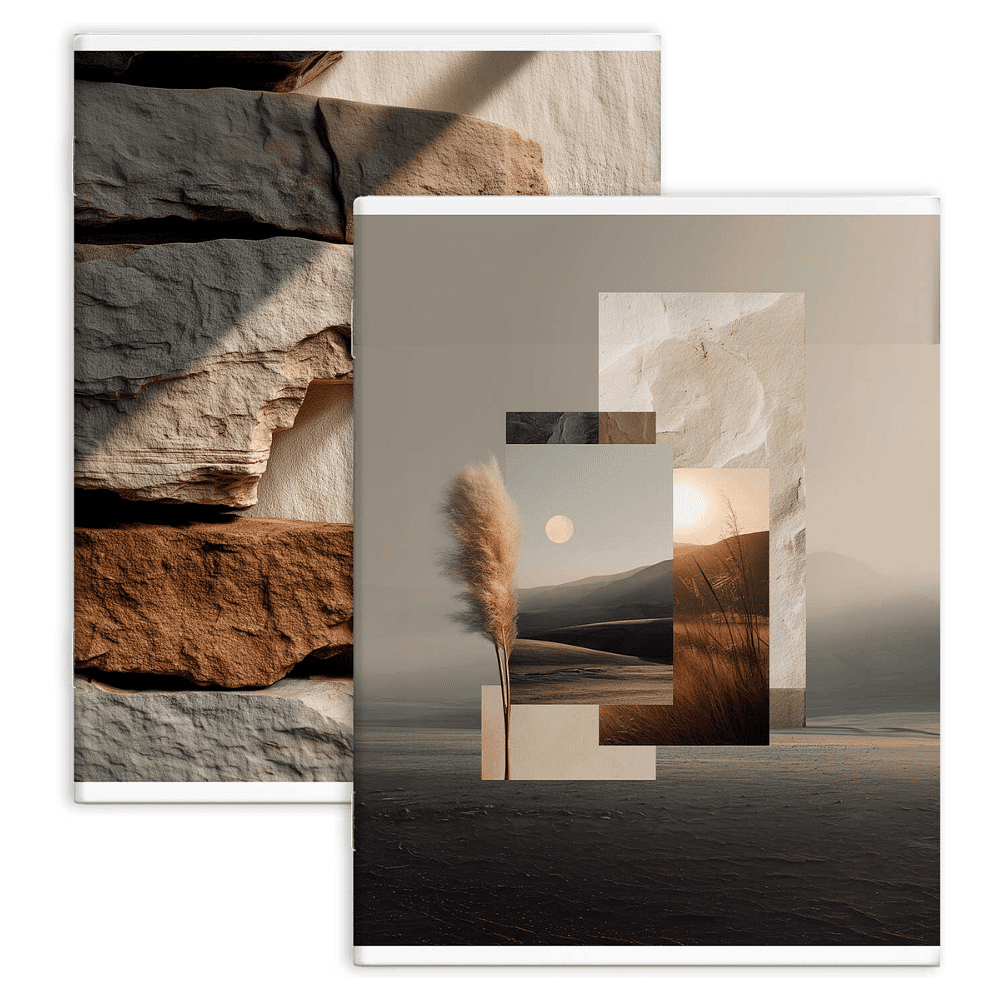 Тетрадь "Прерии", А4, 80 листов, бежевый