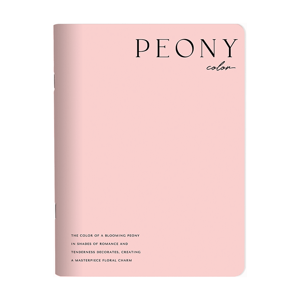 Тетрадь "Peony", A5+, 48 листов, клетка, скоба сбоку, розовый