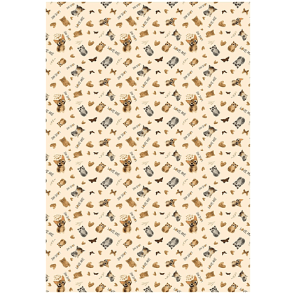 Бумага декоративная в рулоне "Flora. Love me", 1 x 0,7 м - 3