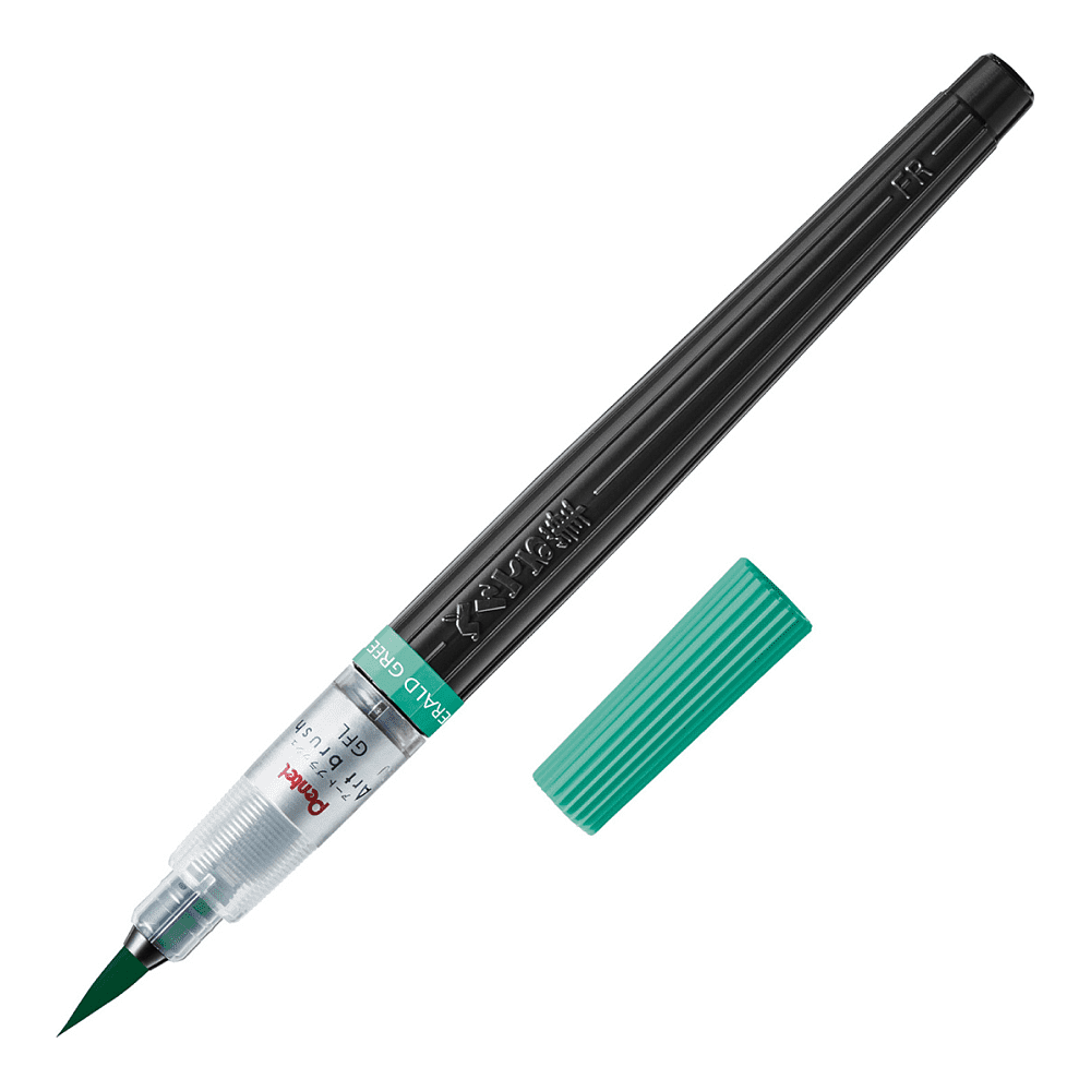 Кисть "Color Brush", изумрудный зеленый, блистер