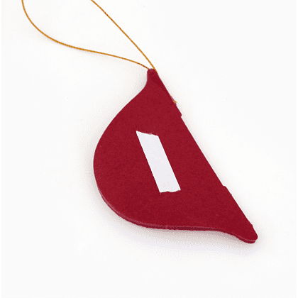 Игрушка бумажная елочная "10888063", 5 шт, бордовый - 2