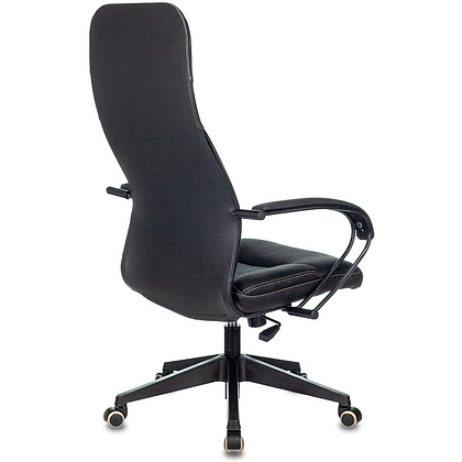 Кресло для руководителя Бюрократ CH-608/ECO, эко.кожа, пластик, черный - 4