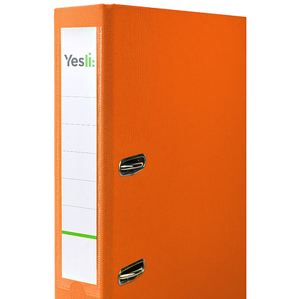 Папка-регистратор "Yesli:", А4, 50 мм, ПВХ Эко, оранжевый - 2