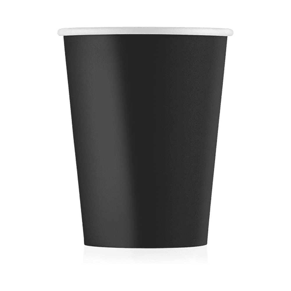 Стакан картонный Ecocups, 50 шт, 250 мл, черный