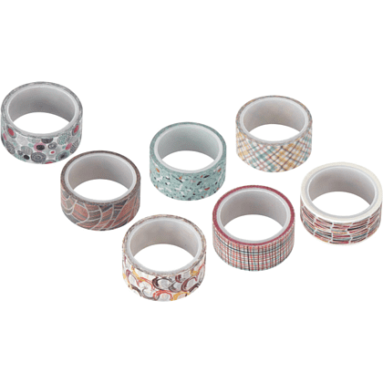 Клейкая лента "Микс №3", 15х3 мм/м, ассорти - 3