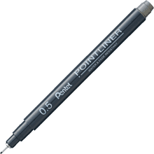 ручка капиллярная "Pointliner", 0.5 мм, серый