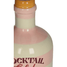 Ваза керамическая "Coctail Club", 9.5х9.5х21.5 см, разноцветная