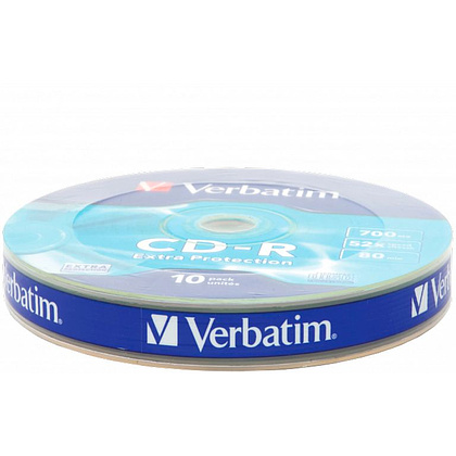 Диск Verbatim "Extra Protection", CD-R, 0.7 гб, пэт-упаковка, 10 шт - 2