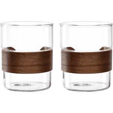 Набор стаканов "NOVO LEGNO", 320 мл, 2 шт, прозрачный