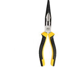 Длинногубцы Deli YS EDL0102, 200 мм, 2-х компонентные рукоятки