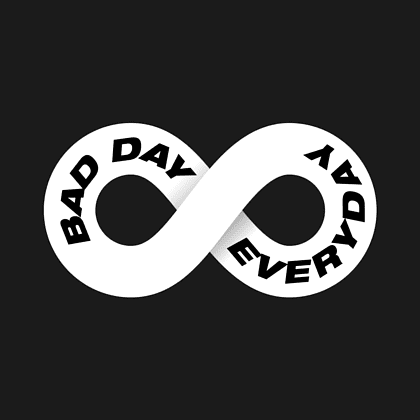 Блокнот "Bad day everyday", A5, 96 листов, линованный, черный - 2