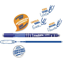 Ручка капиллярная-гелевая "Oops пиши-стирай", 0.7 мм, синий, стерж. синий