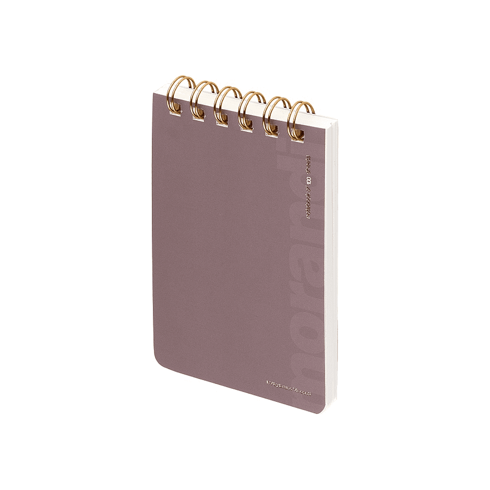 Блокнот "Monardi", В6, 100 листов, линейка, спираль сверху, фиолетовый