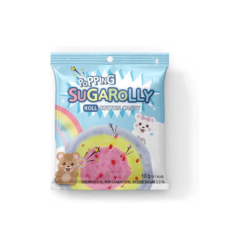Сахарная вата "Tok-Tok Sugar Lollies",10 гр., со взрывной карамелью