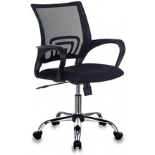 Кресло для персонала Бюрократ "CH-695N/SL/BLACK", ткань, хром, черный 
