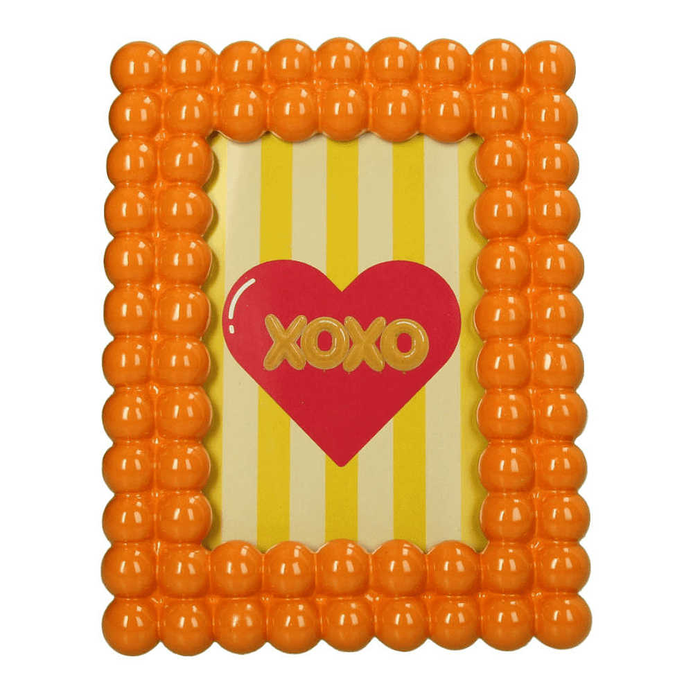 Фоторамка "KAL-6983", 13х18 см, полирезина, оранжевый