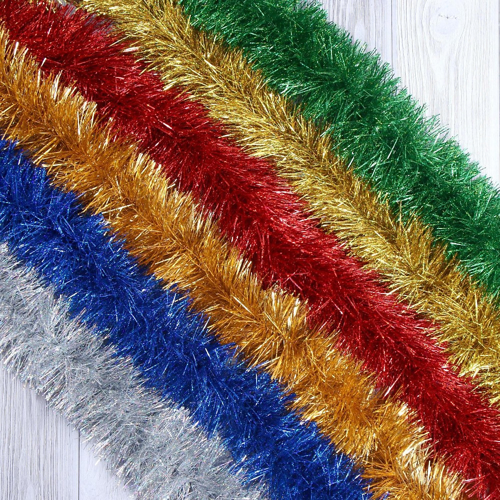 Гирлянда-мишура "Норка", d10 см х 2 м, ассорти - 2