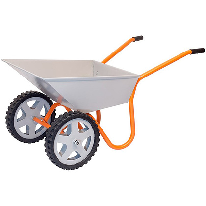 Тачка строительная "КОМ ТССР-2", 2 литых колеса, 240 кг