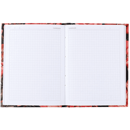 Блокнот "Flora. Pink Blossom", A6, 80 листов, клетка, черный, розовый - 4