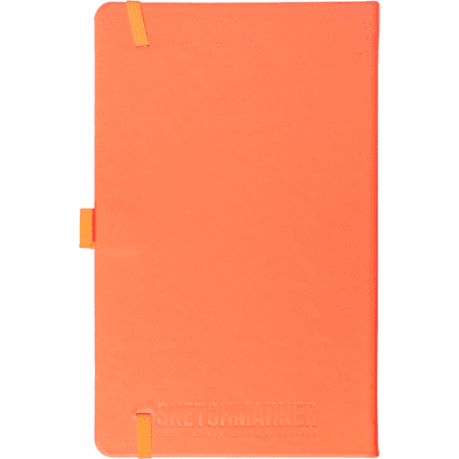 Скетчбук "Sketchmarker", 9x14 см, 140 г/м2, 80 листов, неоновый коралл - 7