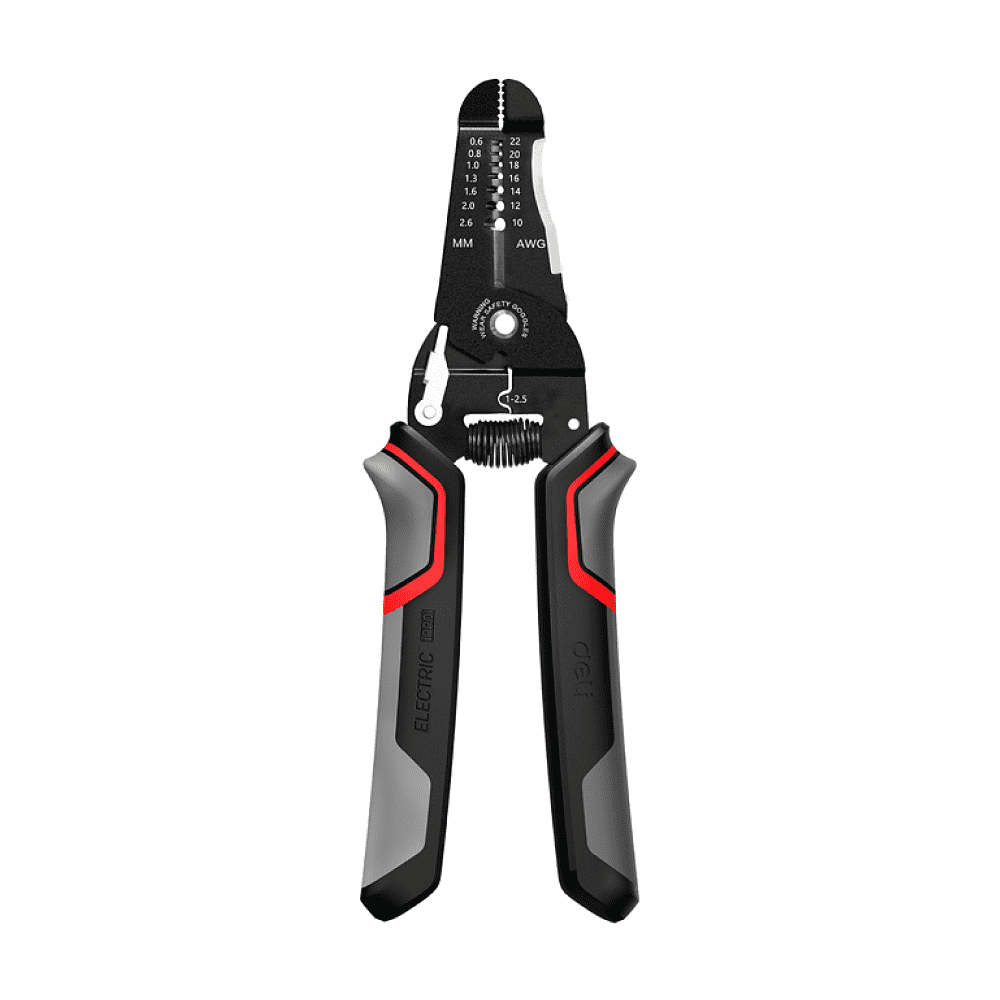 Инструмент для снятия изоляции Deli RS EDL2667, 180 мм, 0.6 - 2.6 мм - 3