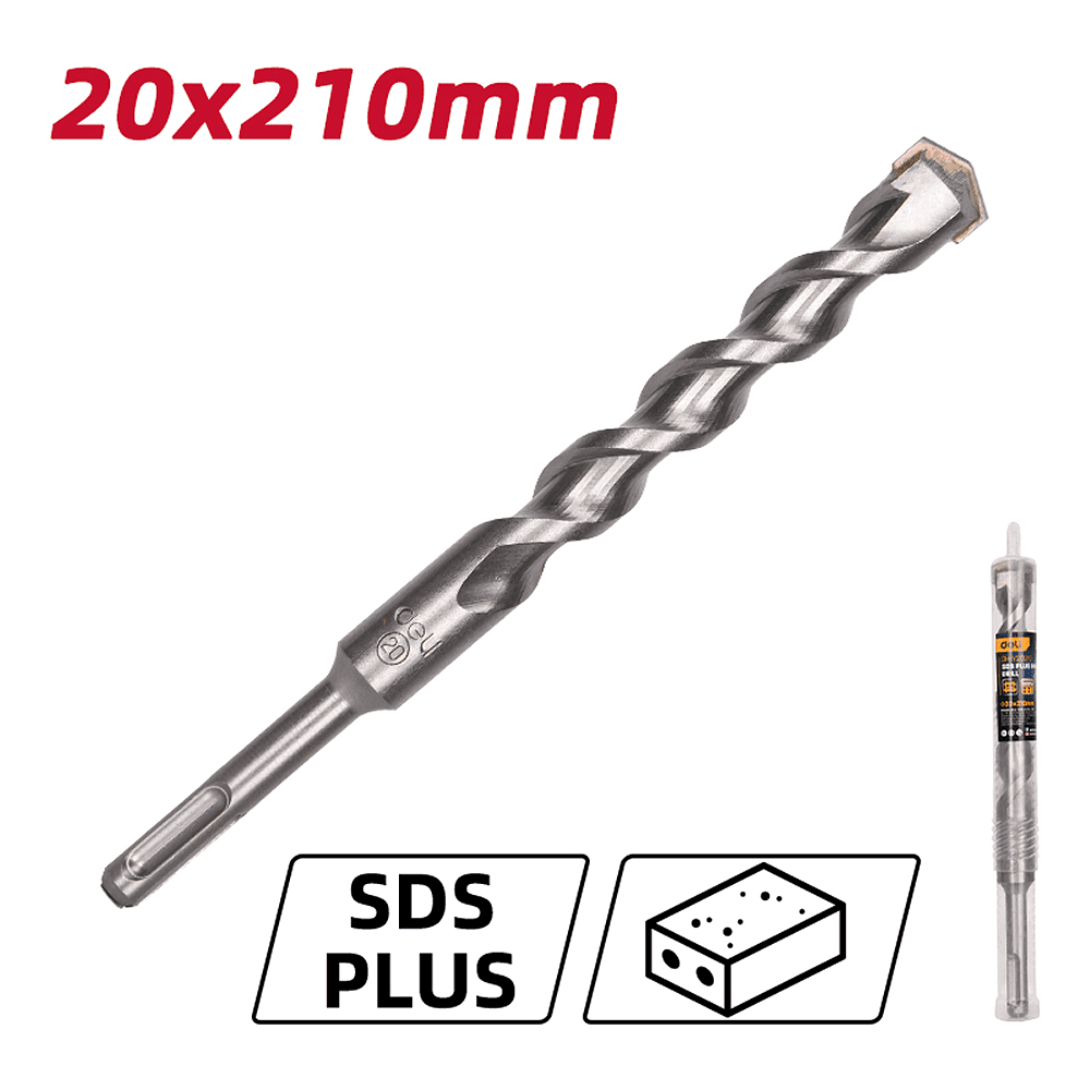 Бур по бетону Deli YS EDH-Y20210, 20 x 210 мм, SDS-PLUS - 2 Бур по бетону Deli YS EDH-Y20210, 20 x 210 мм, SDS-PLUS - 2