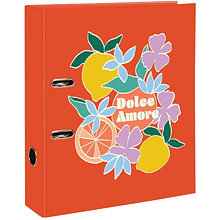 Папка регистратор "Dolce Amore", А4, 70 мм, ламинированный картон, разноцветный