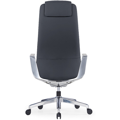 Кресло компьютерное SitZone CH-515A, кожа, алюминий, черный - 5