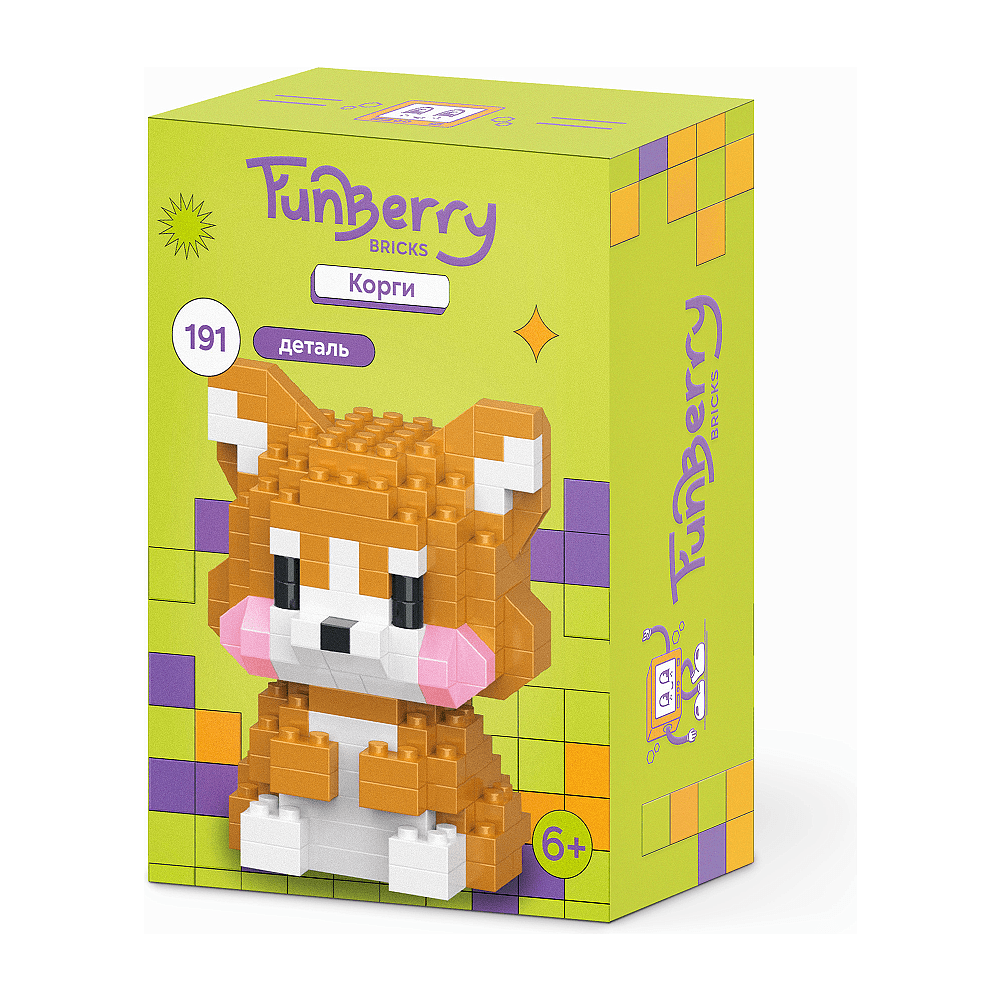 Конструктор "Funberry Toy", "Корги", 191 элементов