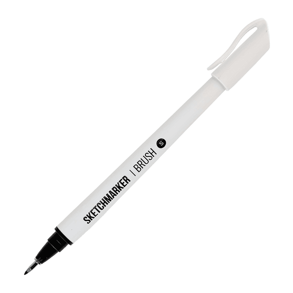 Ручка капиллярная "Sketchmarker brush small", черный