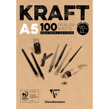 Блок-склейка "Kraft", А5, 90 г/м2, 100 листов