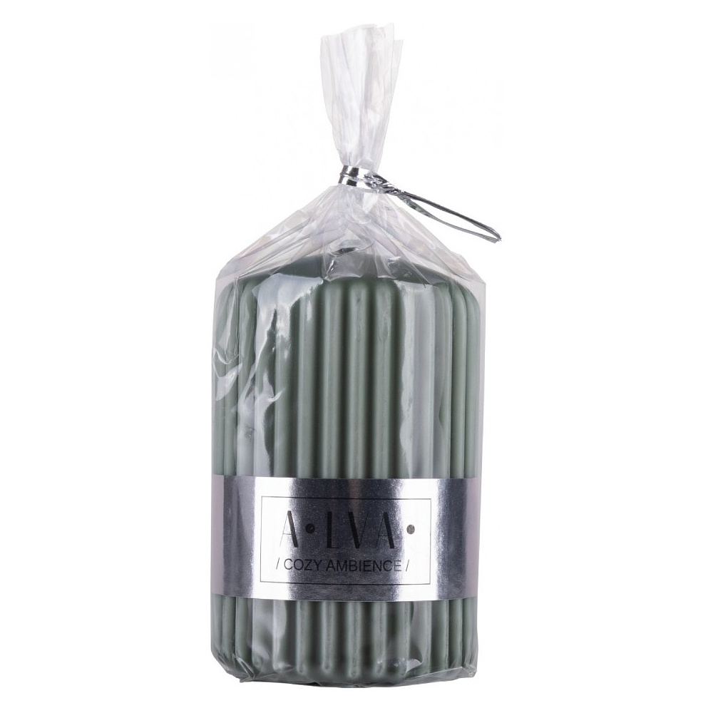 Свеча декоративная "Цилиндр Donau Home Alva", 60х60х90 мм, зеленый - 2