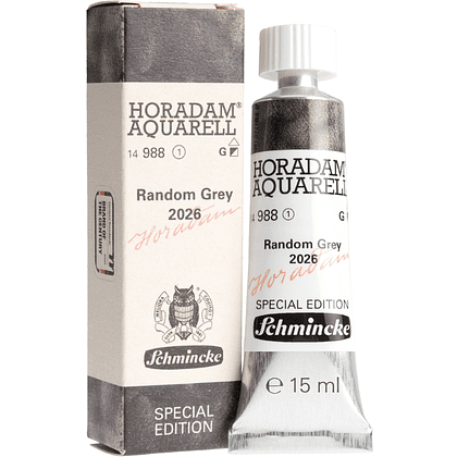 Краски акварельные "Horadam Retro", серый рандомный (Random Grey), 15 мл, туба