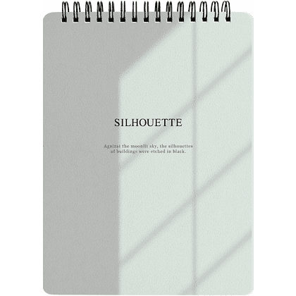 Блокнот "Shadow", А5, 80 листов, в клетку, серый