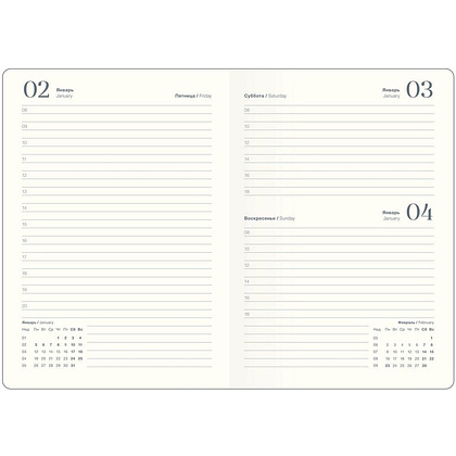 Ежедневник датированный "Fortune" на 2026 год, А5, черный - 7