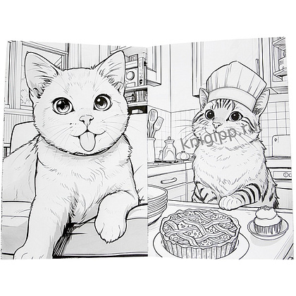 Раскраска "3D РАСКРАСКА. Котики" - 2