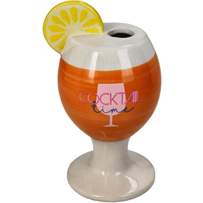 Ваза "Cocktail Fine", фарфор, оранжевый