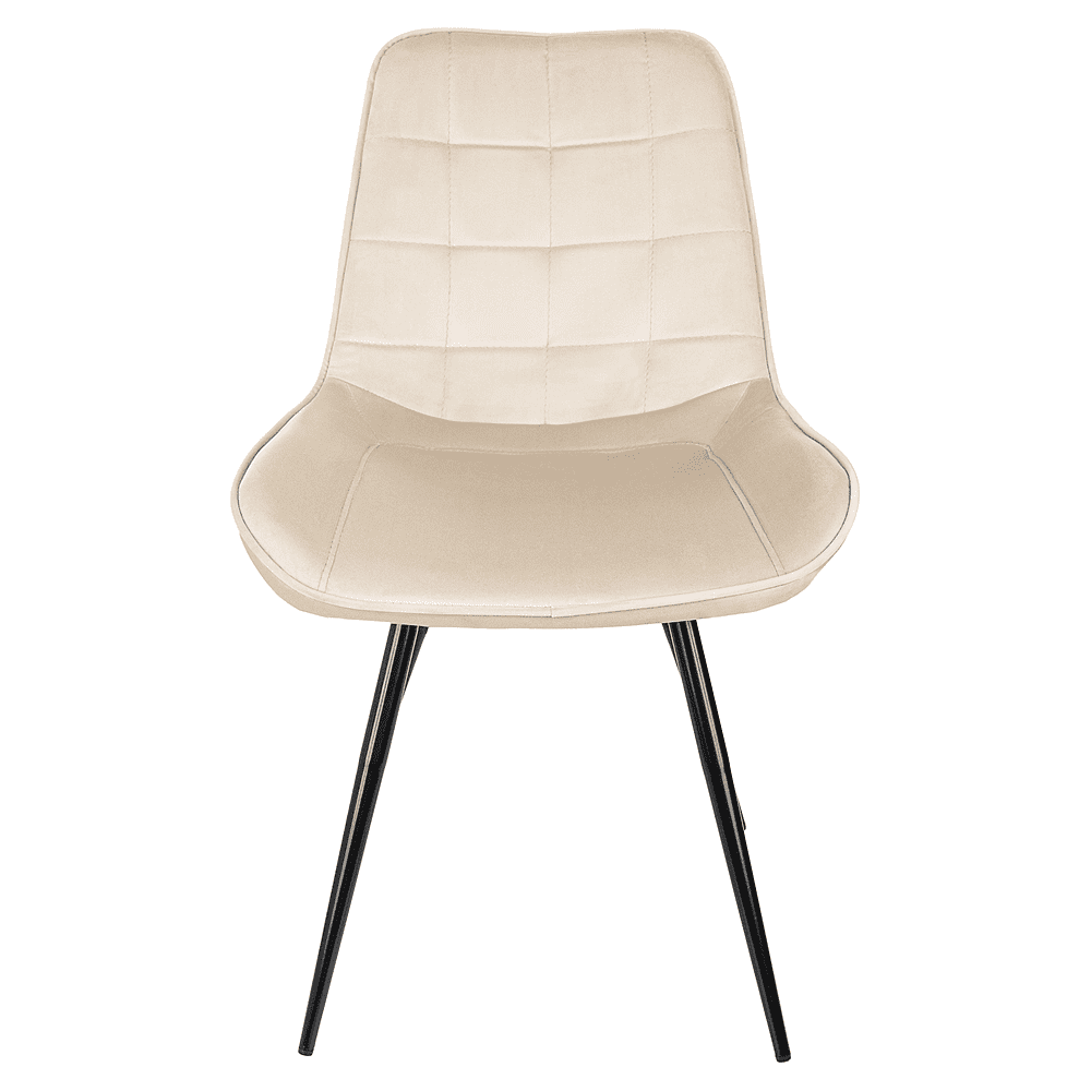 Стул Бюрократ "CH-K2_4", ткань, бежевый, металл, черный, комплект 4 штуки - 3