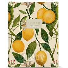Тетрадь "Flora. Lemons", A5, 80 листов, клетка, желтый
