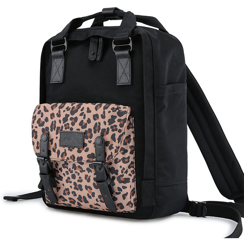 Рюкзак молодежный HIMAWARI, черный, леопард - 2