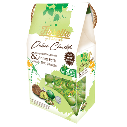 Конфеты "Dubai Chocolate", 230 г, с начинкой из фисташки и кадаифа
