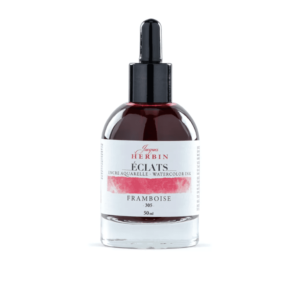 Чернила акварельные "Herbin. Eclats", малиновый, 50 мл.