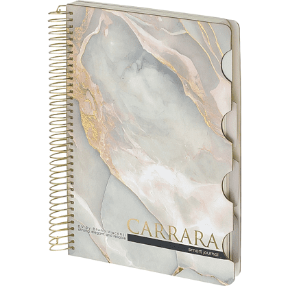 Книга записная "Carrarra", В5, 120 листов, клетка, линейка, точка, белый