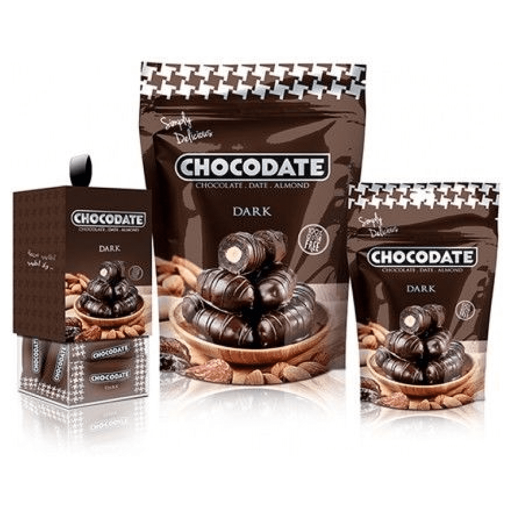 Финики "Chocodate", 100 гр., с миндалем в горьком шоколаде - 3